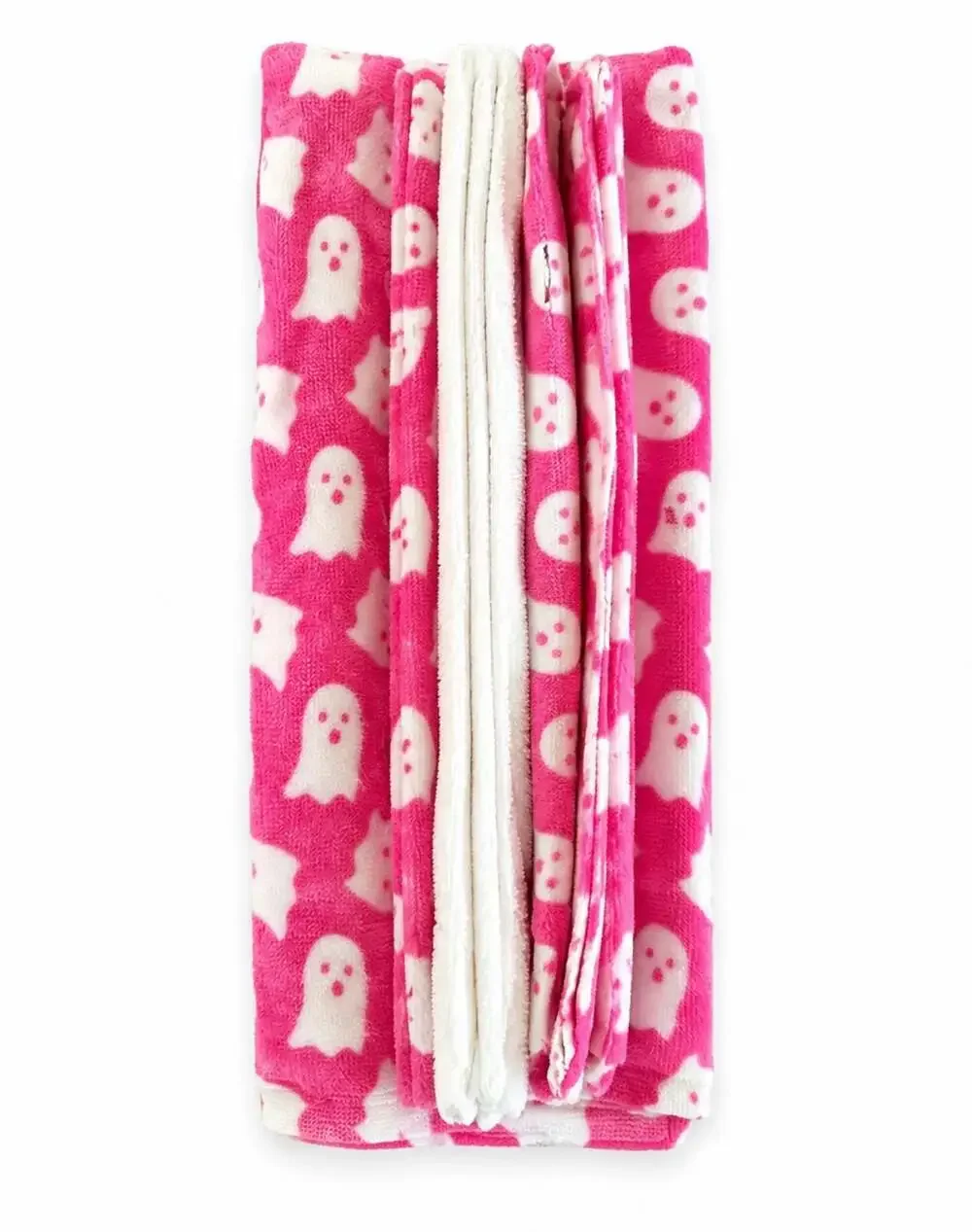 Cupcakes & Cashmere Pink Ghost Kitchen Towels Set of 3 NWT Halloween